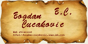 Bogdan Čučaković vizit kartica